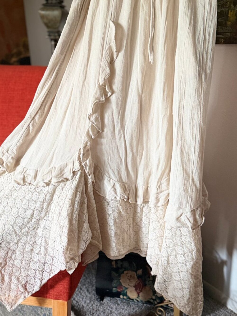 Free People Cream Lace Maxi Dress XS. $108 - Picture 13 of 16